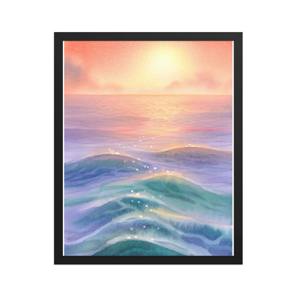 Thumbnail: Ocean Spray Art Print for Bedroom