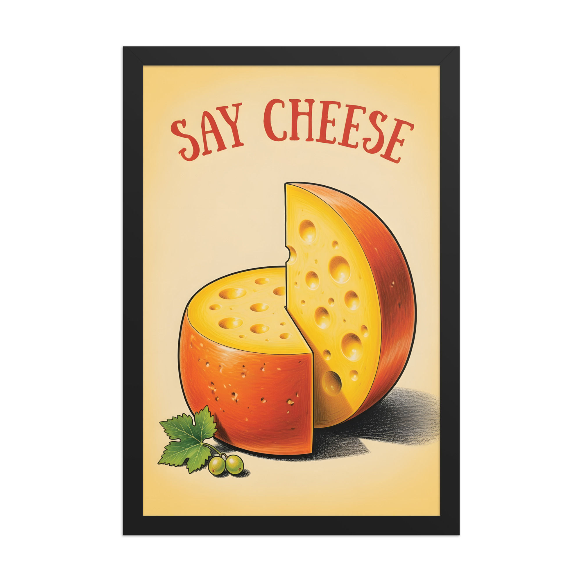 Say Cheese Framec Food Wall Art