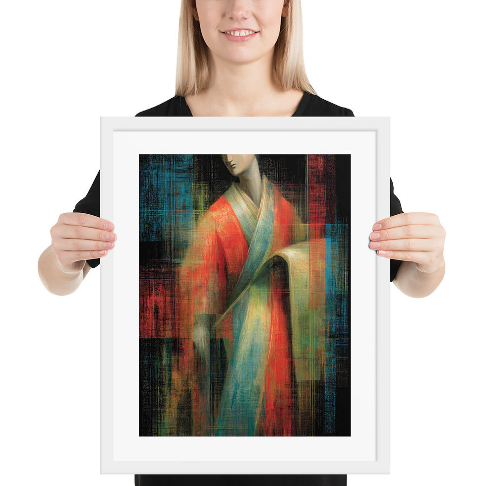 Thumbnail: Eclectic Figure of a Woman in a Kimono