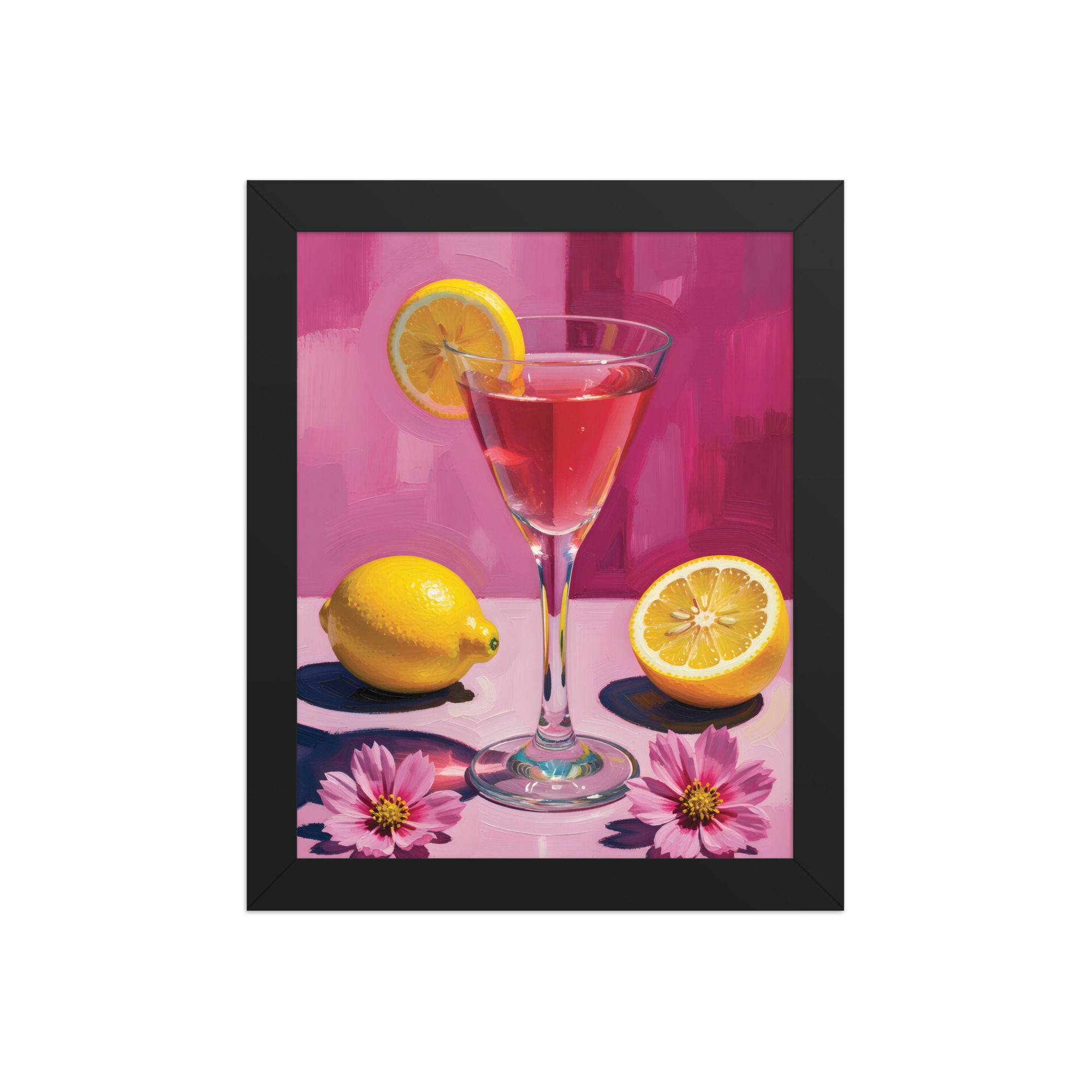 Lemon Cocktail Framed Drink Wall Art