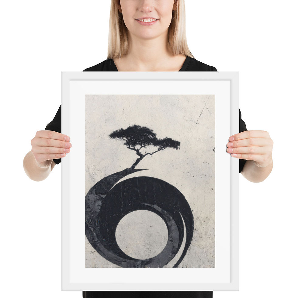 Thumbnail: Japandi Bonsai Tree Whirlpool Sumi-e Inspired