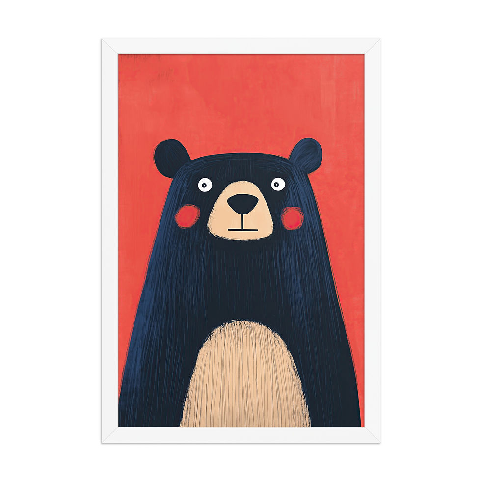 Thumbnail: Cute Bear | Children's Bedroom | Nursery Wall Art