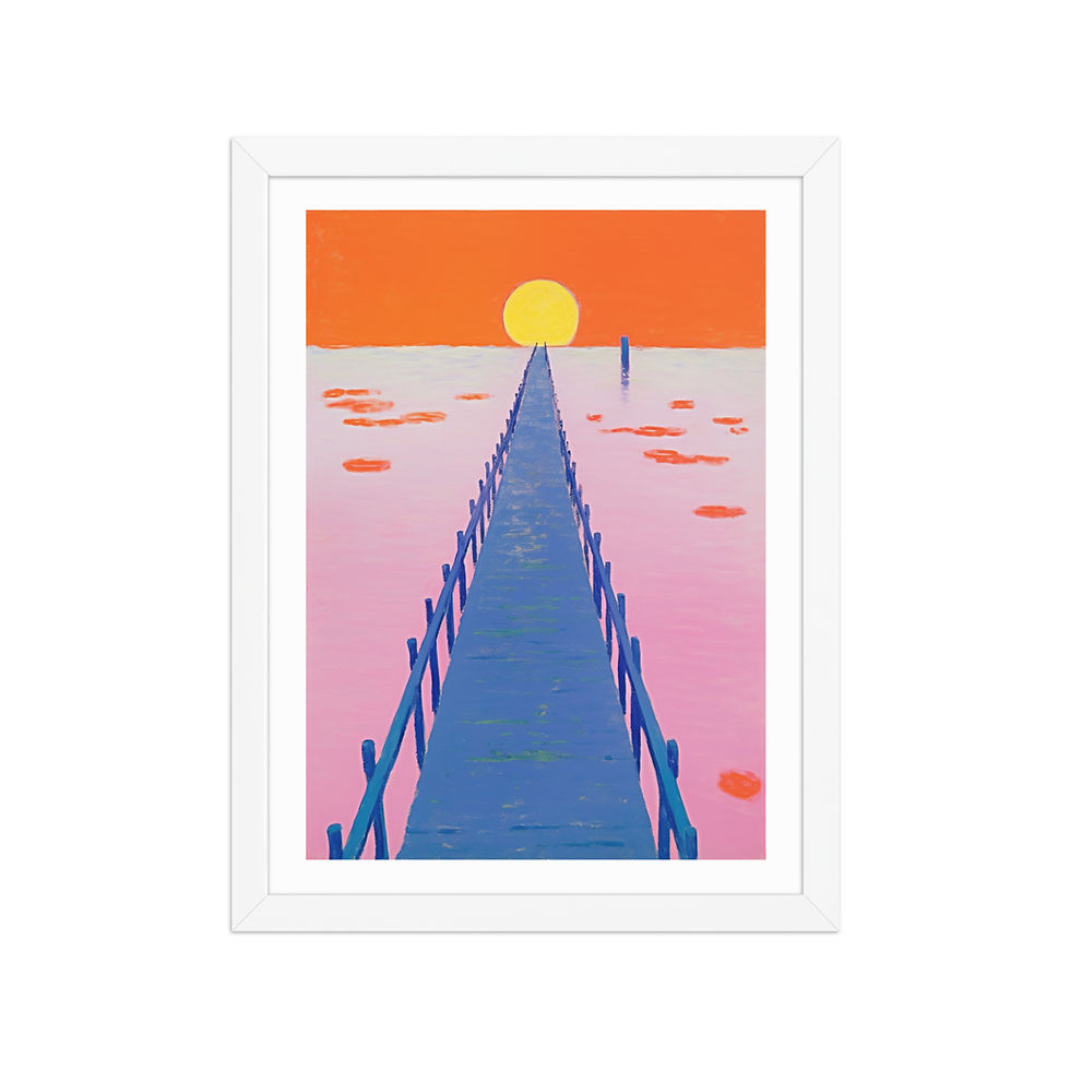 Thumbnail: Vibrant Abstract Framed Art for Social Spaces