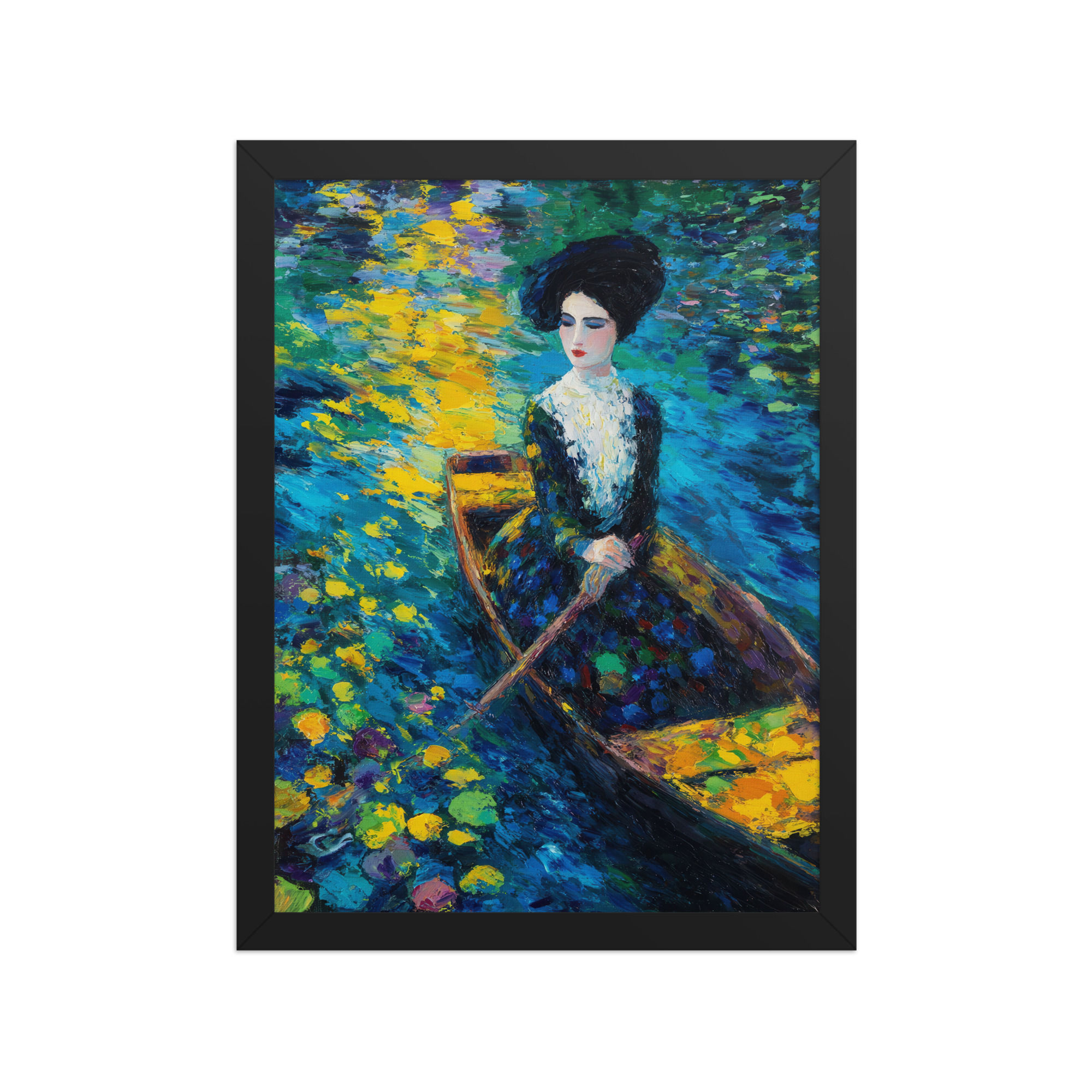 Impressionist Lady in a Boat