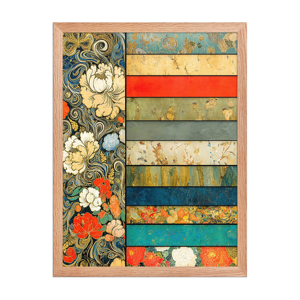 Thumbnail: Abstract Shapes and Colours Wall Art iv
