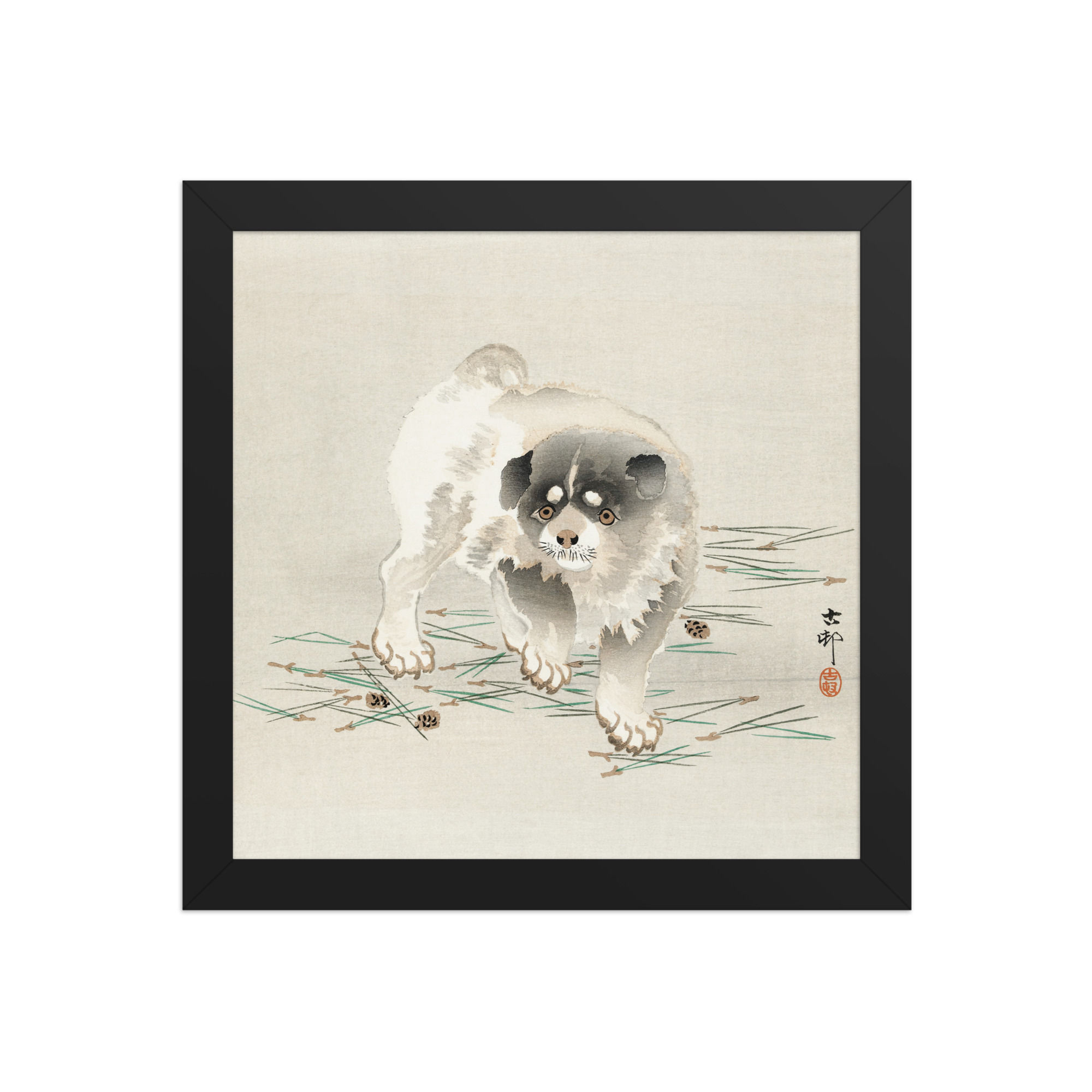 Framed Cute Animal Art for Living Room