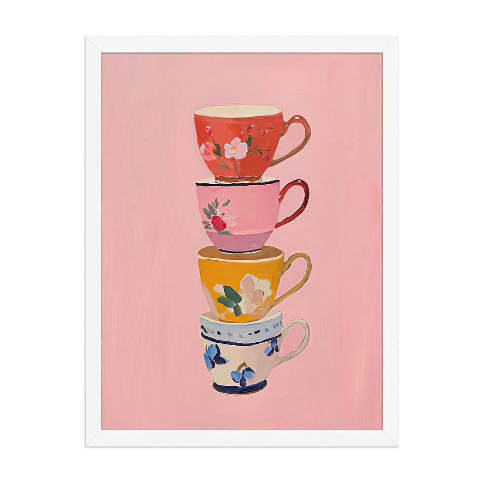 Thumbnail: Stacked Cups | Food and Drink Wall Art