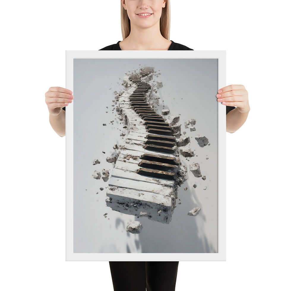 Thumbnail: Stylish Piano Keys Print – A Touch of Musical Elegance