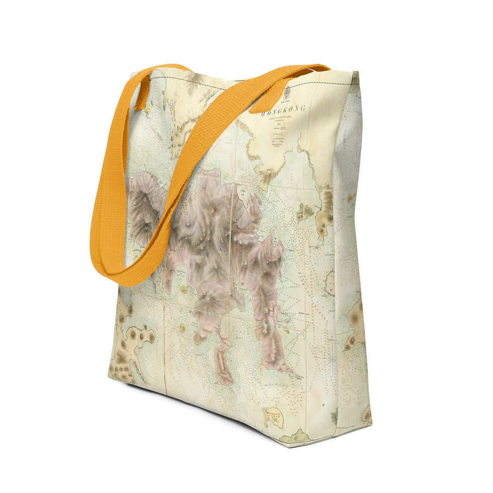 Thumbnail: Old Map of Hong Kong Tote bag