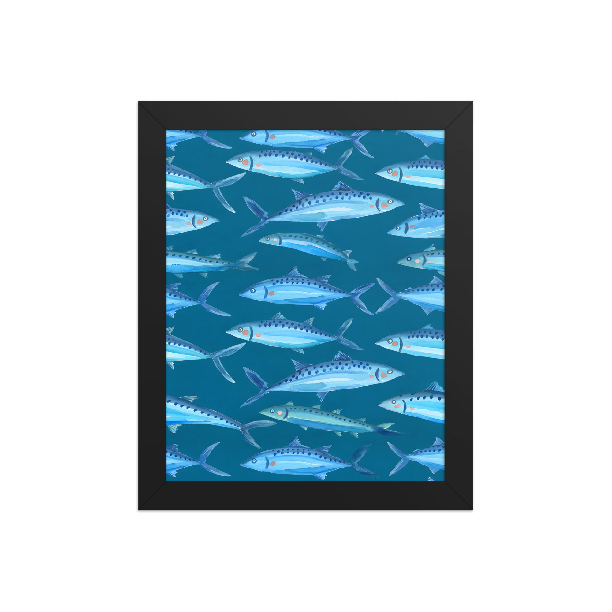 Fish Shoal Minimalist Marine Wall Art