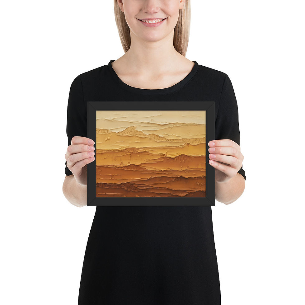 Thumbnail: Desert Strata Framed Art Print