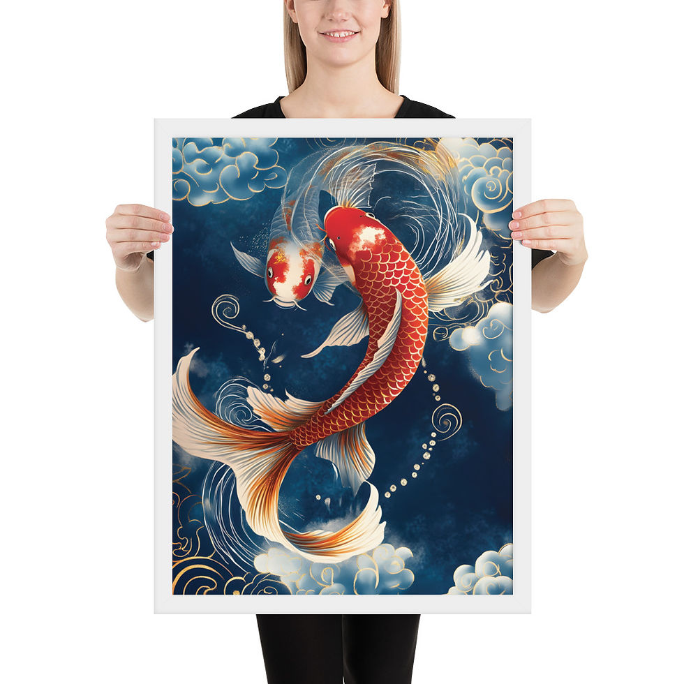 Thumbnail: Koi Elegance Wall Ar