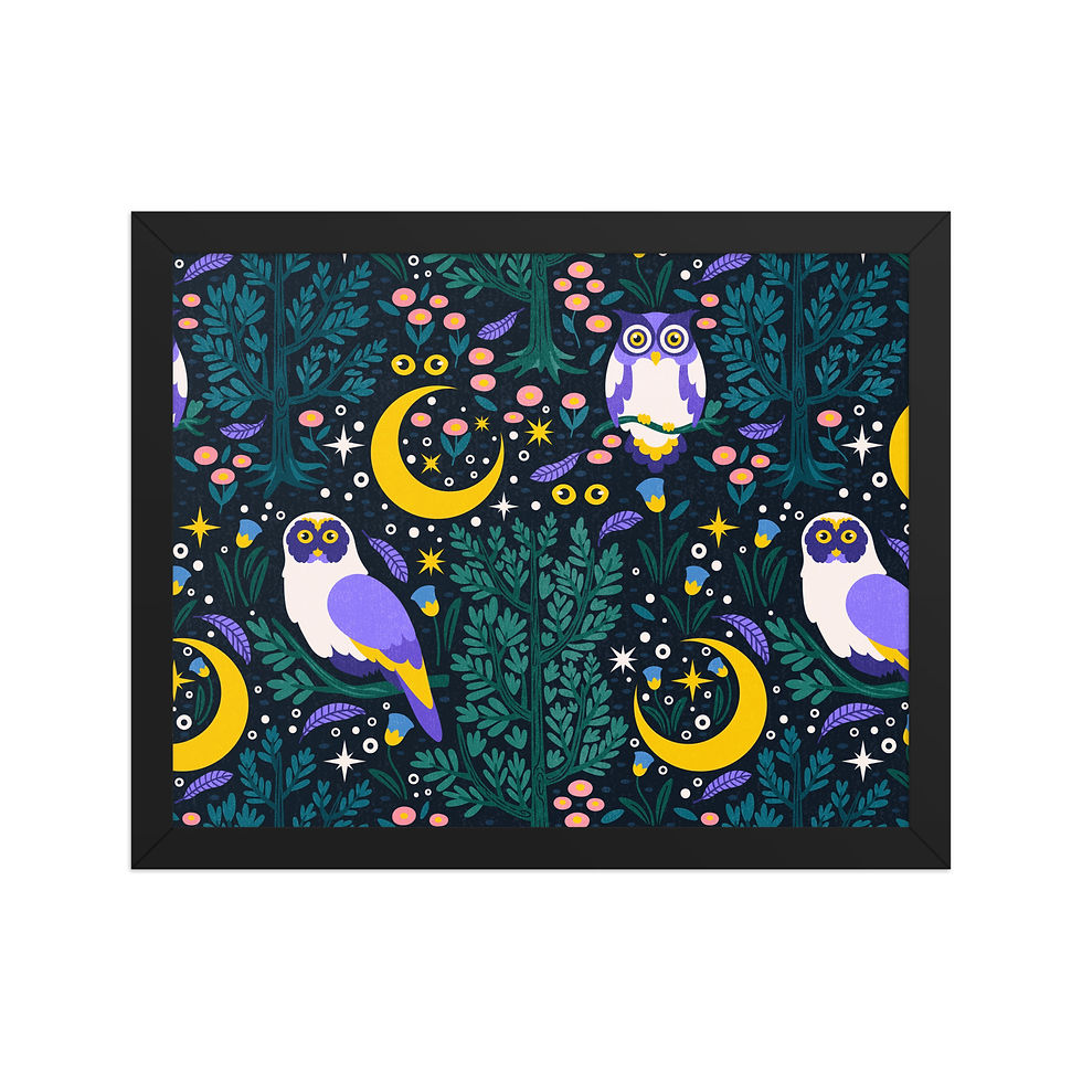 Thumbnail: Night | Framed Art Living Room - Creative Decor