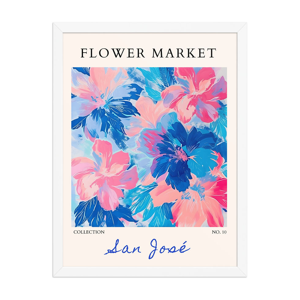 Thumbnail: San Jose | Framed Botanical Wall Art: Nature Prints from Global Cities