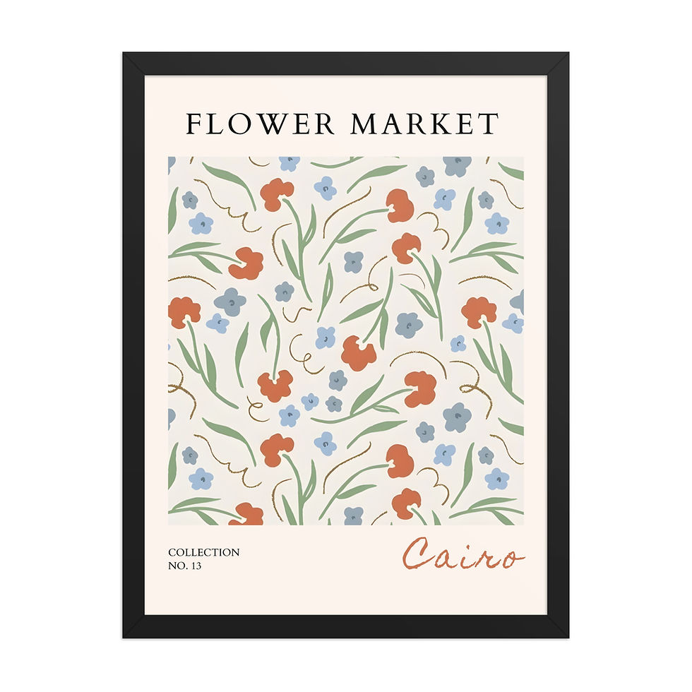 Thumbnail: Cairo | Framed Botanical Wall Art: Nature Prints from Global Cities
