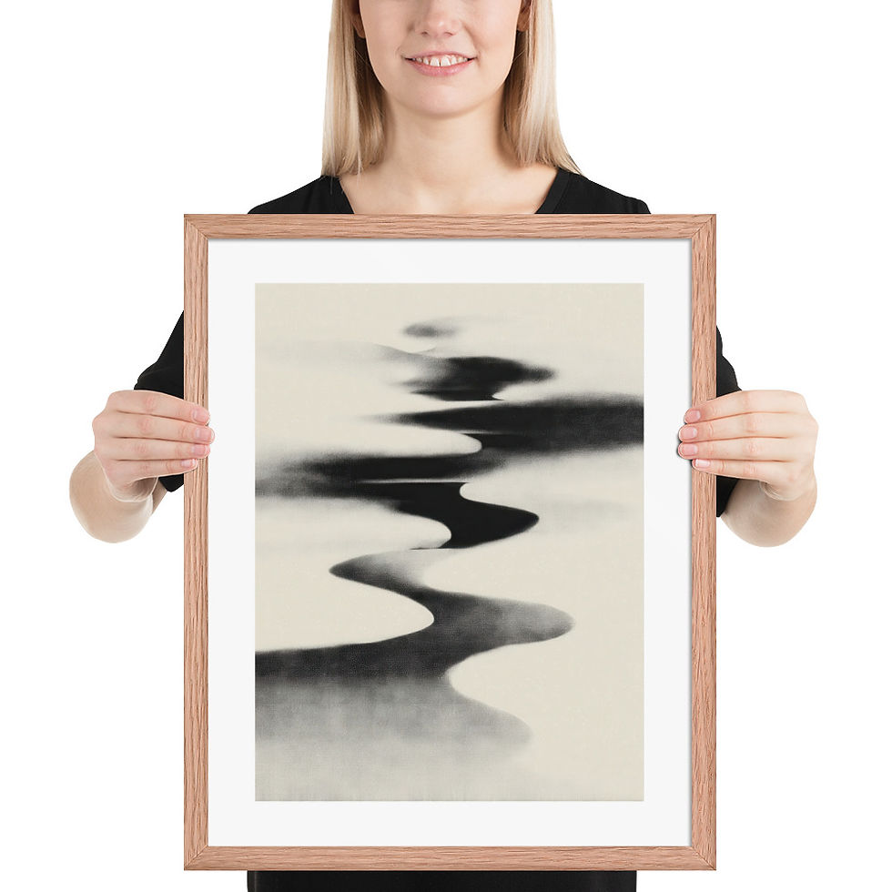 Thumbnail: Japandi Sumei-e Japanese Ink Inspired Print