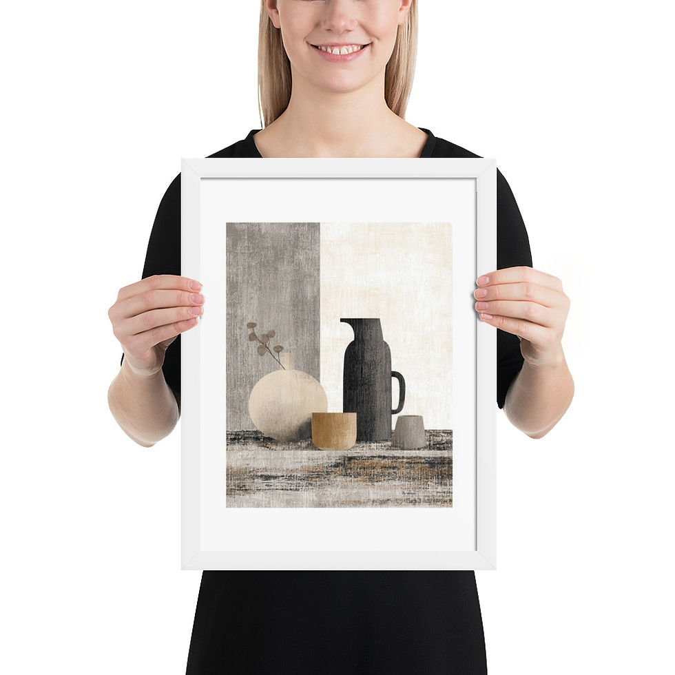 Thumbnail: Framed Dreamy Boho Art – Soft and Serene Decor