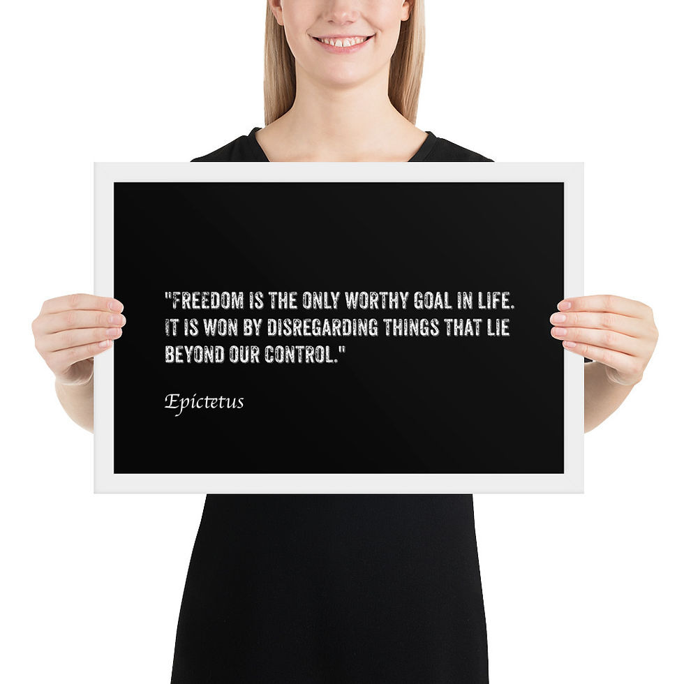 Thumbnail: Framed Stoic Wisdom for Daily Motivation