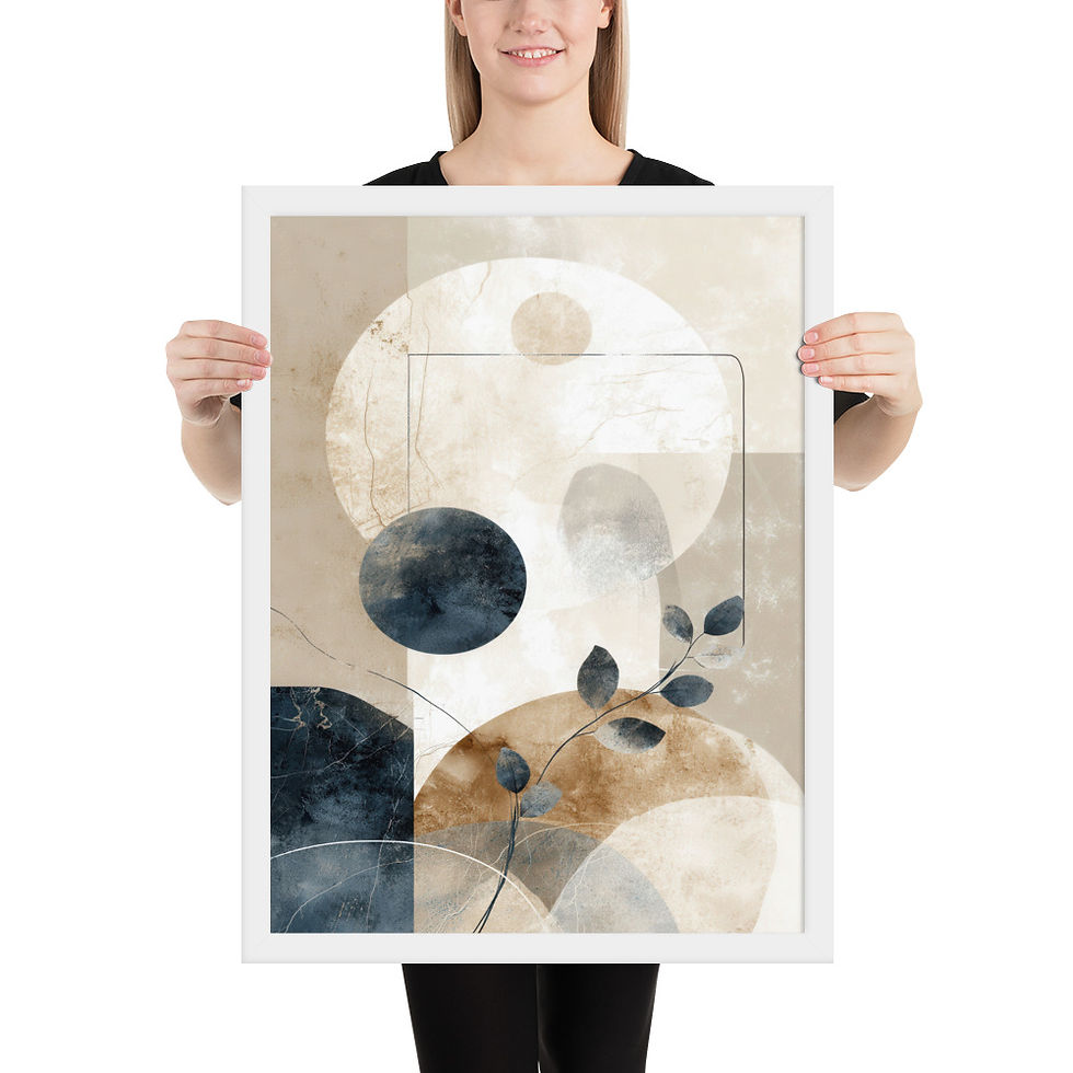 Thumbnail: Framed Botanical Boho Art – Nature Wall Decor