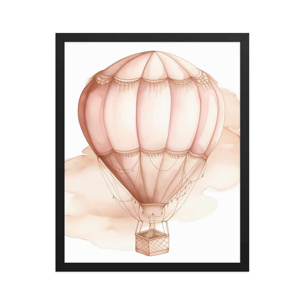 Thumbnail: Away | Whimsical Framed Nursery Prints for Kids' Rooms | Adorable Wall Art