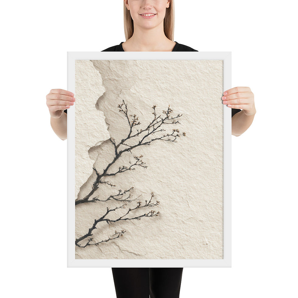 Thumbnail: Framed Earthy Boho Wall Art – Nature Lover's Decor
