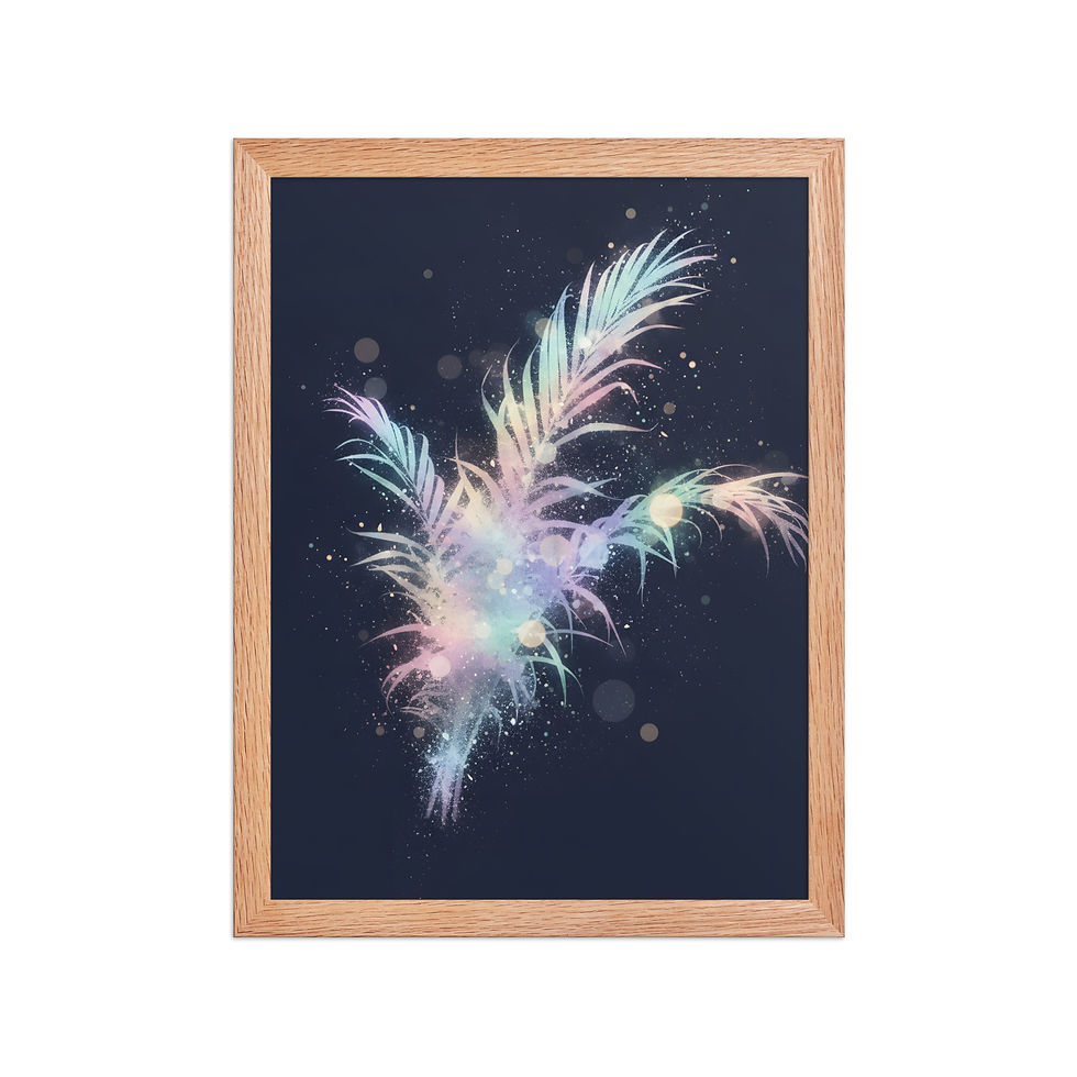 Thumbnail: Abstract Color Fronds Art Print