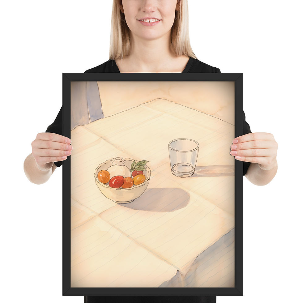 Thumbnail: Framed Minimalist Kitchen Wall Art