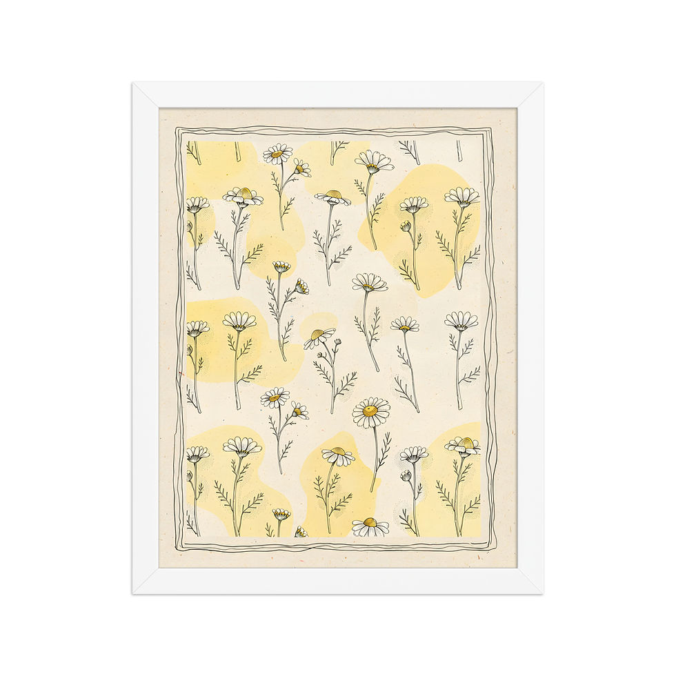 Thumbnail: Framed Chamomile Flower Art Print