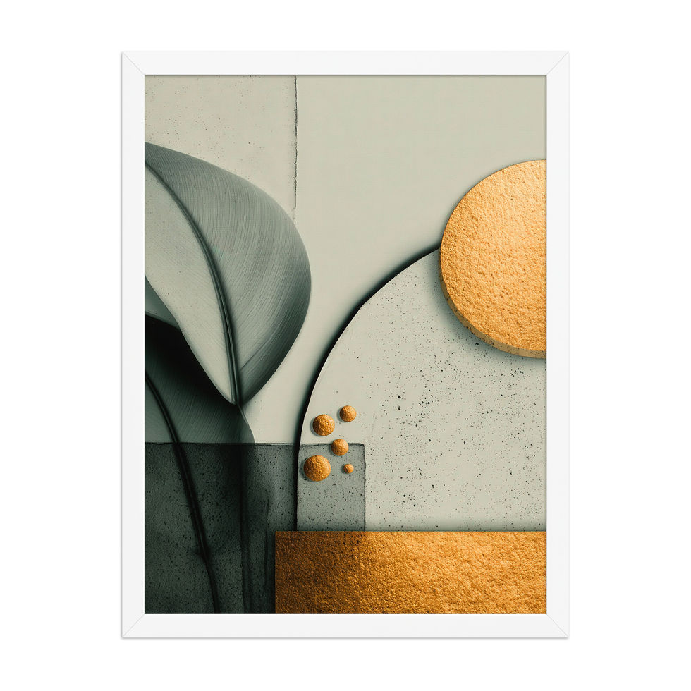 Thumbnail: Modern Abstract Art with Elegant Gold Accents