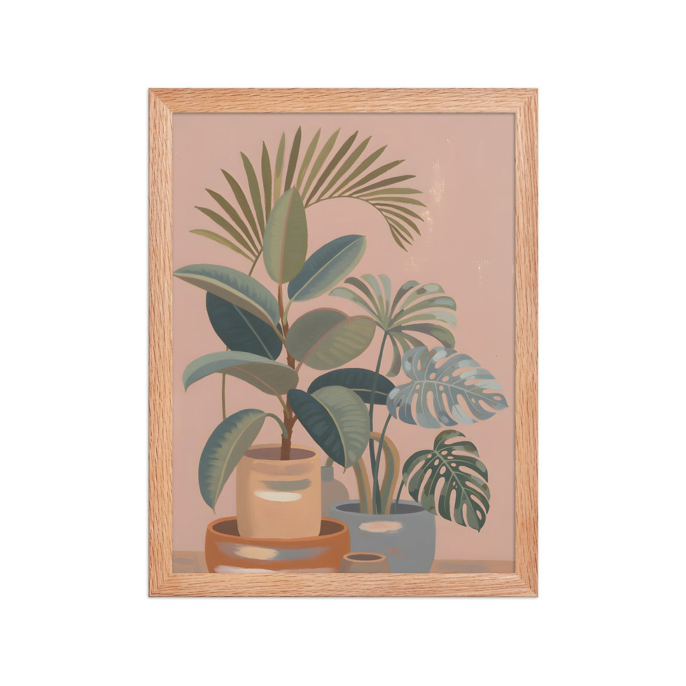 Thumbnail: Potted Plants Framed Botanical Wall Art