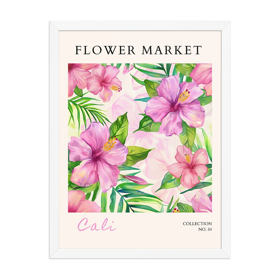 Thumbnail: Cali | Framed Botanical Wall Art: Nature Prints from Global Cities