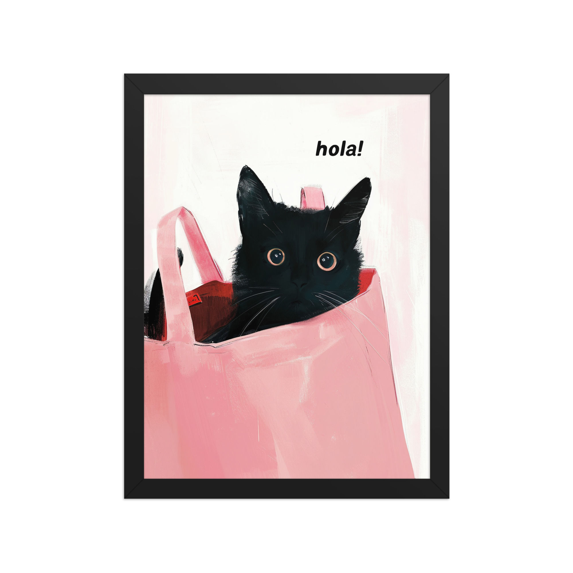Cat in Bag | Framed Wall Art Prints for Unique Style
