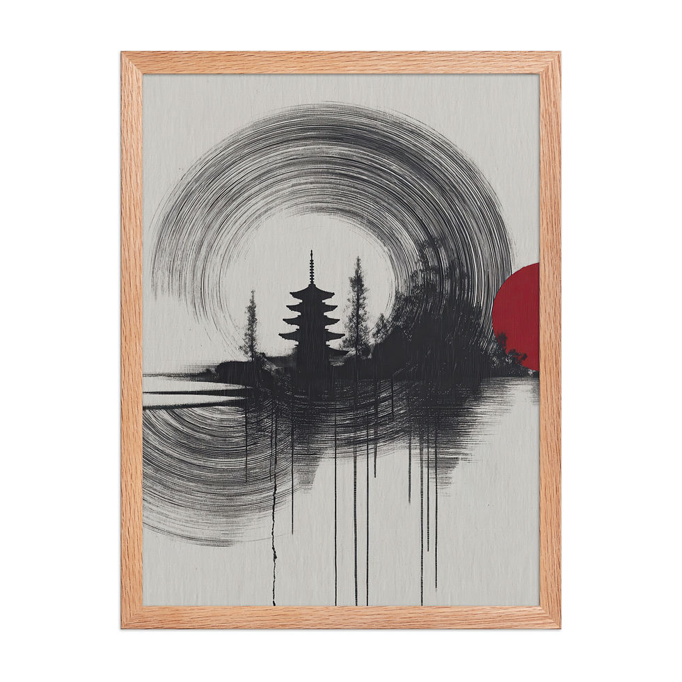 Thumbnail: Japandi Landscape Sumi-e Inspired