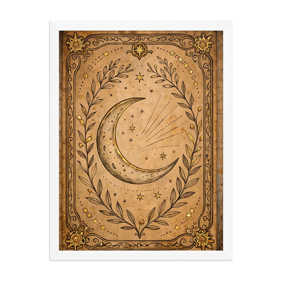Thumbnail: Tarot Moon Bohemian Wall Art