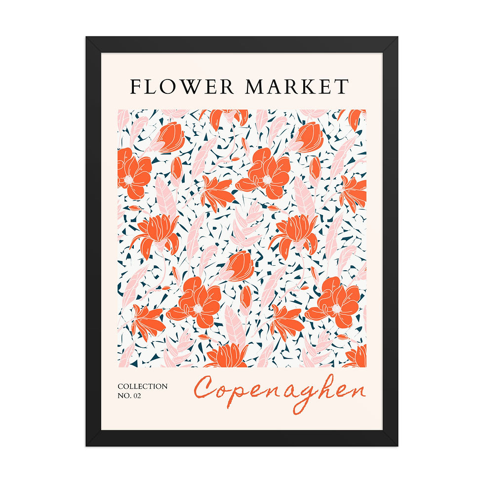 Thumbnail: Copenhagen | Framed Botanical Wall Art: Nature Prints from Global Cities