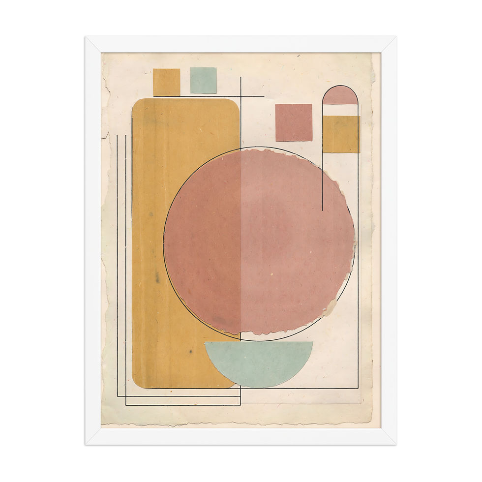 Thumbnail: Abstract Mid-century Modern Art Print
