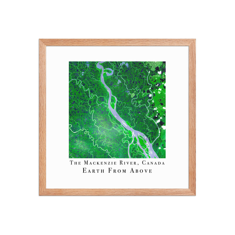 Thumbnail: The Mackenzie | Earth From Above | NASA | Framed Space Wall Art