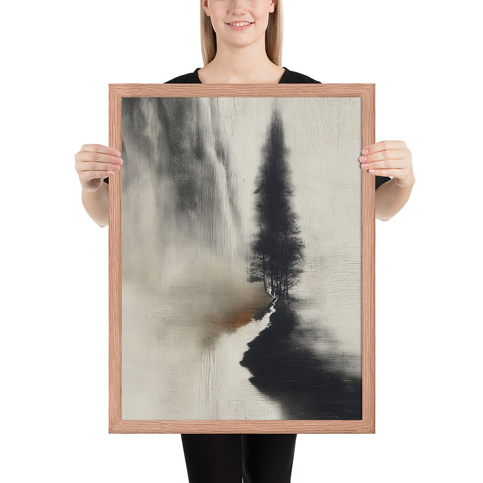 Thumbnail: Japandi Pine Tree Sumi-e Ink Inspired