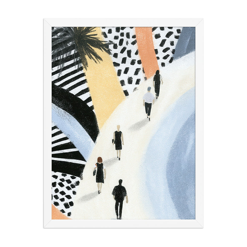 Thumbnail: Affordable Framed Gouache Art for Stylish Spaces