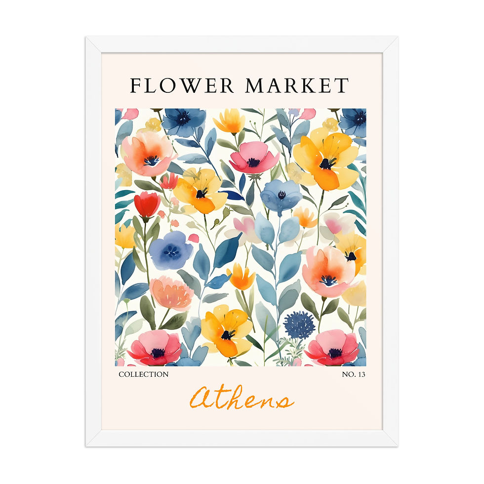 Thumbnail: Athens | Framed Botanical Wall Art: Nature Prints from Global Cities
