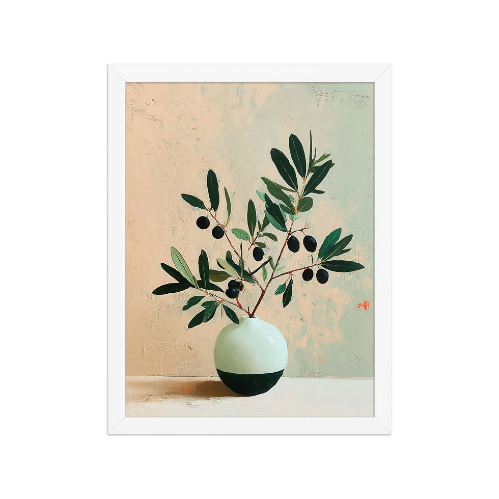 Thumbnail: Vibrant Gouache Wall Art for Living Room Accent