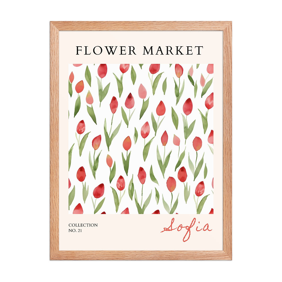 Thumbnail: Sofia | Framed Botanical Wall Art: Nature Prints from Global Cities