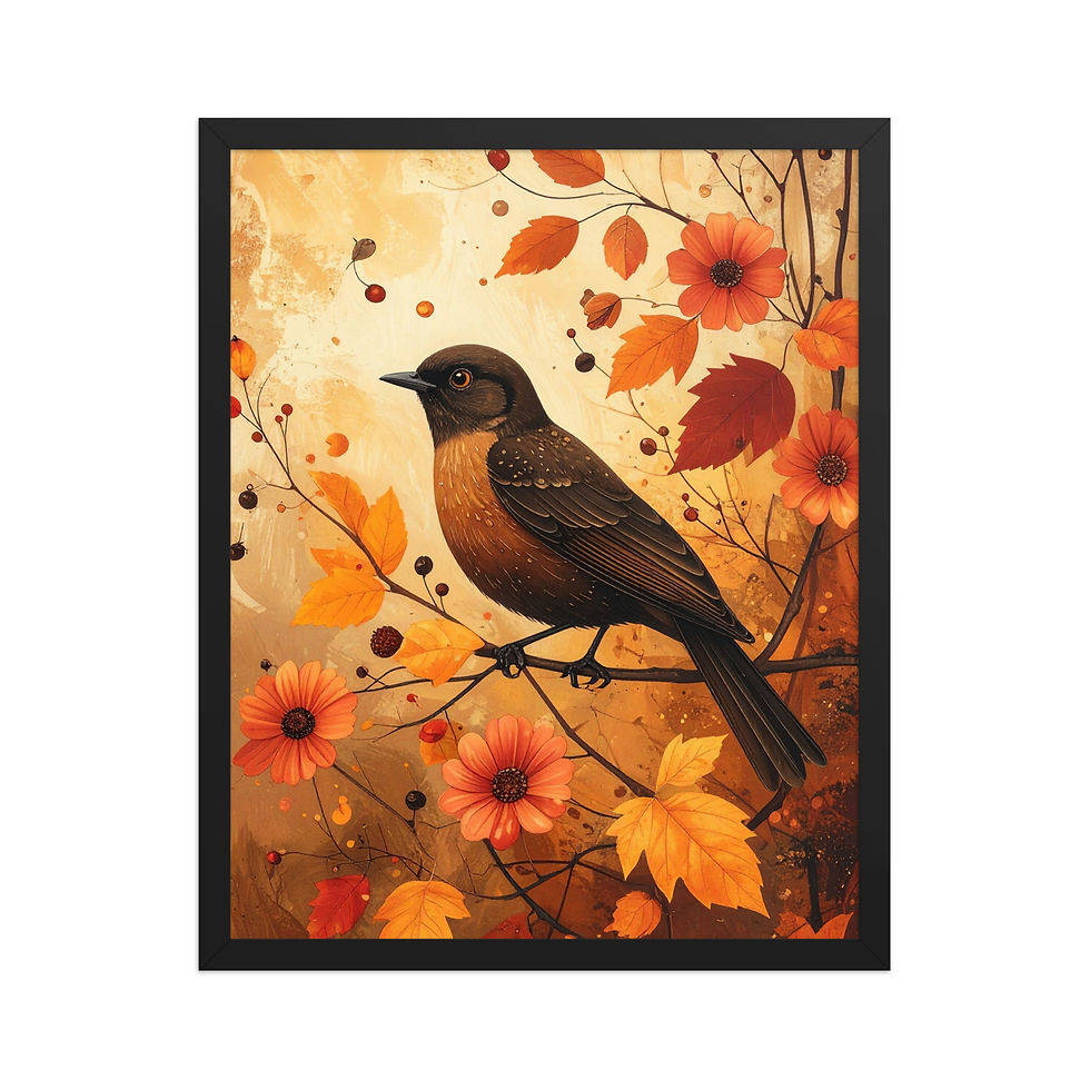 Thumbnail: Autumn Bird Framed Wall Art