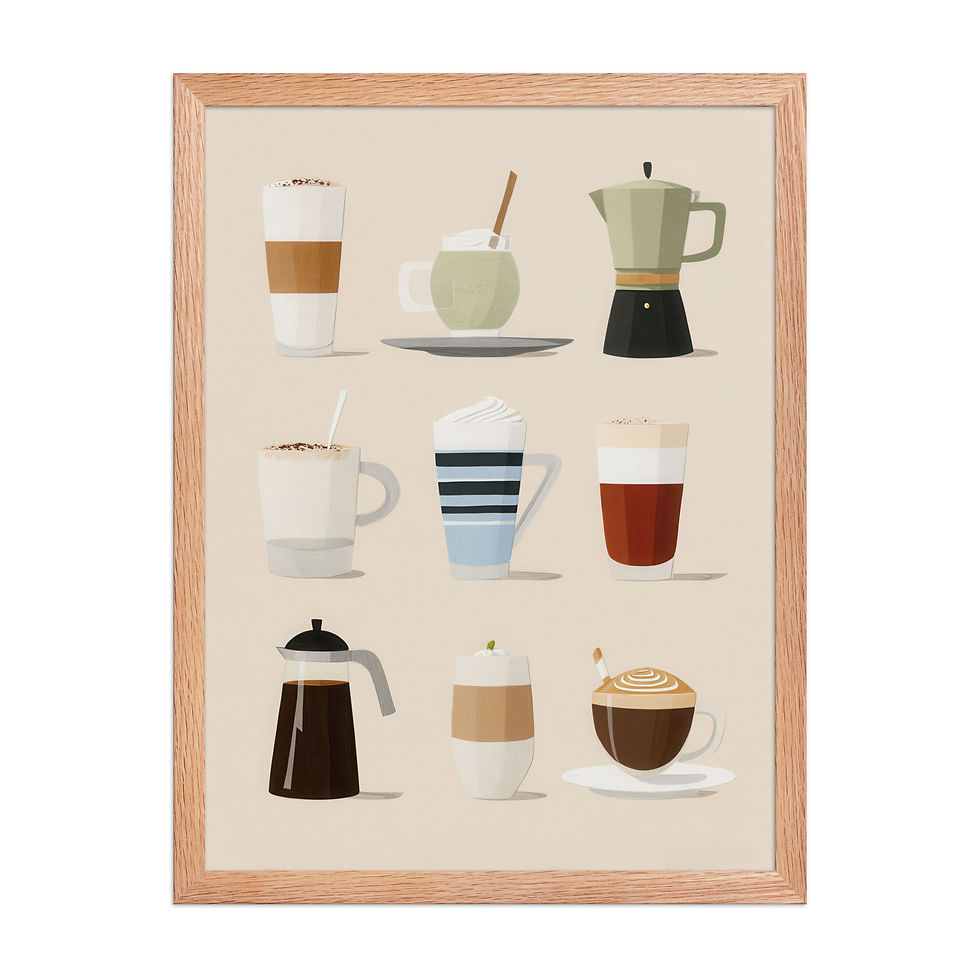 Thumbnail: Affordable Framed Gouache Art for Stylish Spaces