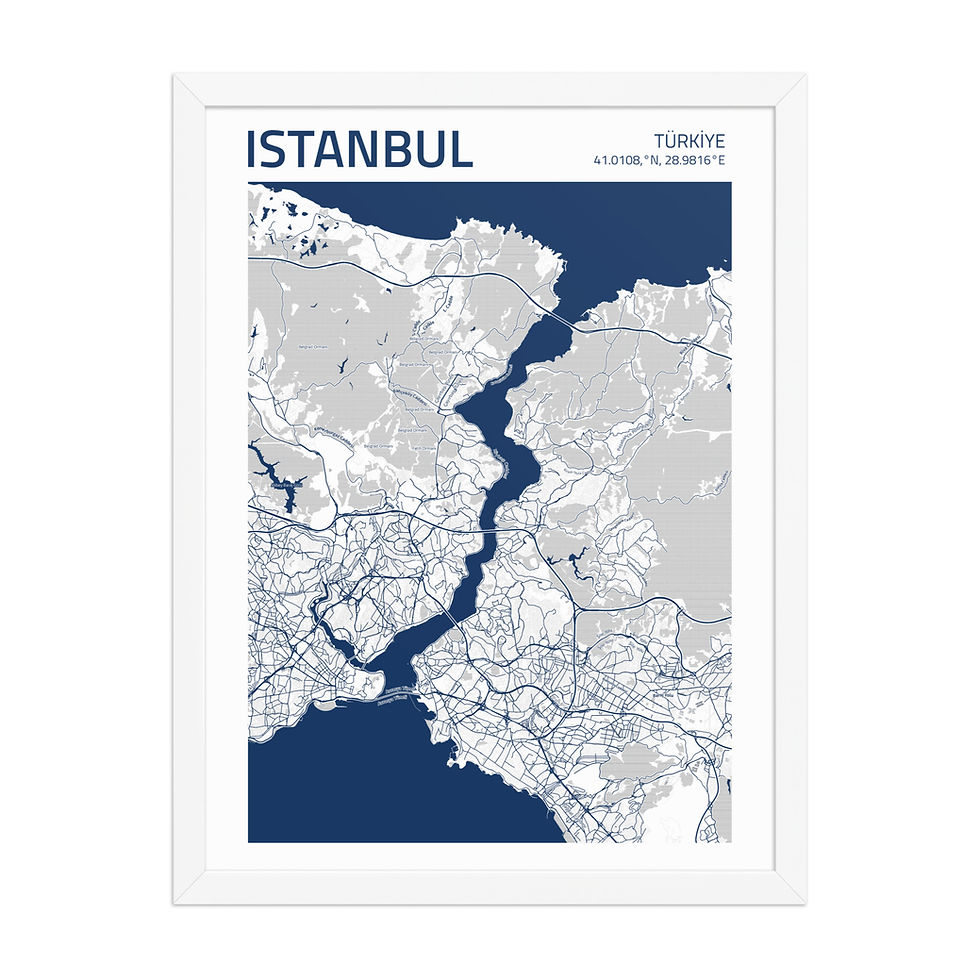 Thumbnail: Istanbul | Framed City Maps: Vibrant Art for Urban Decor Lovers