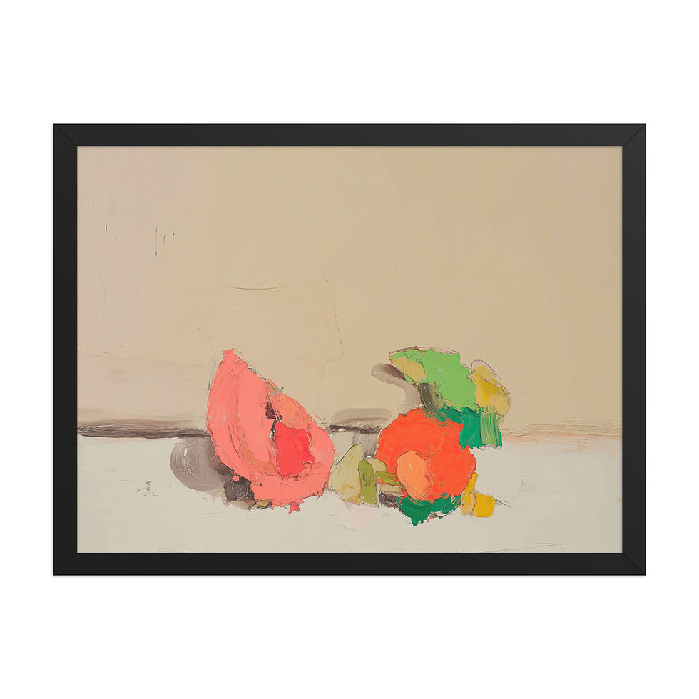 Thumbnail: Modern Still Life Fruit Sketch | Framed Kitchen & Dining Wall Art