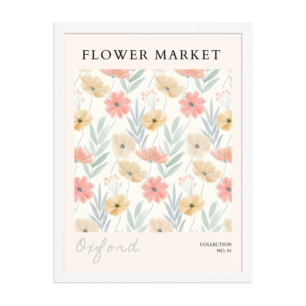 Thumbnail: Oxford | Framed Botanical Wall Art: Nature Prints from Global Cities