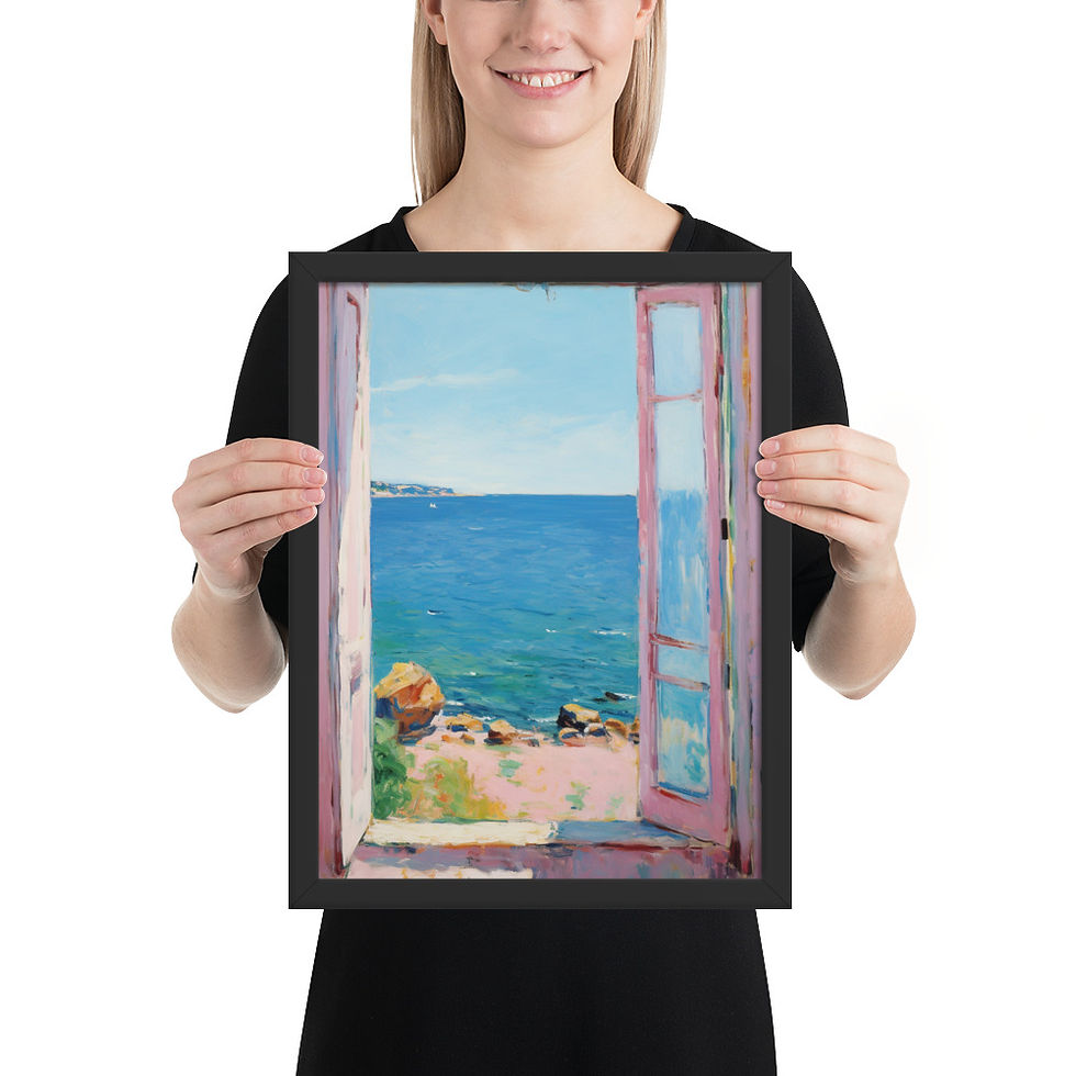 Thumbnail: Vibrant Abstract Framed Wall Art for Modern Decor