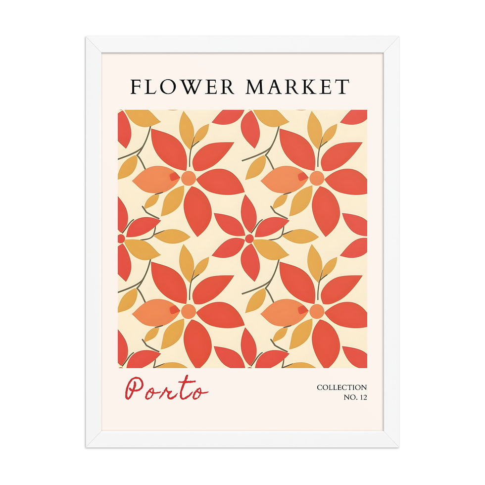 Thumbnail: Porto | Framed Botanical Wall Art: Nature Prints from Global Cities