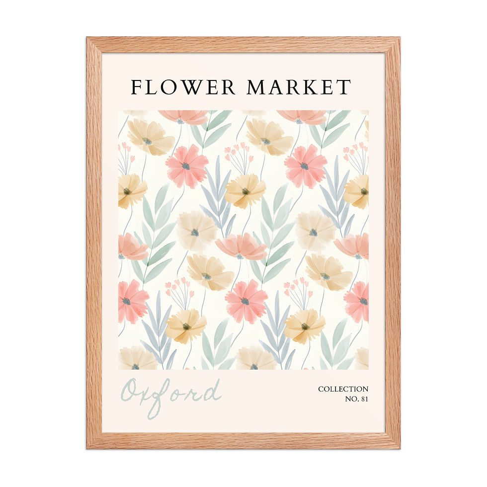 Thumbnail: Oxford | Framed Botanical Wall Art: Nature Prints from Global Cities